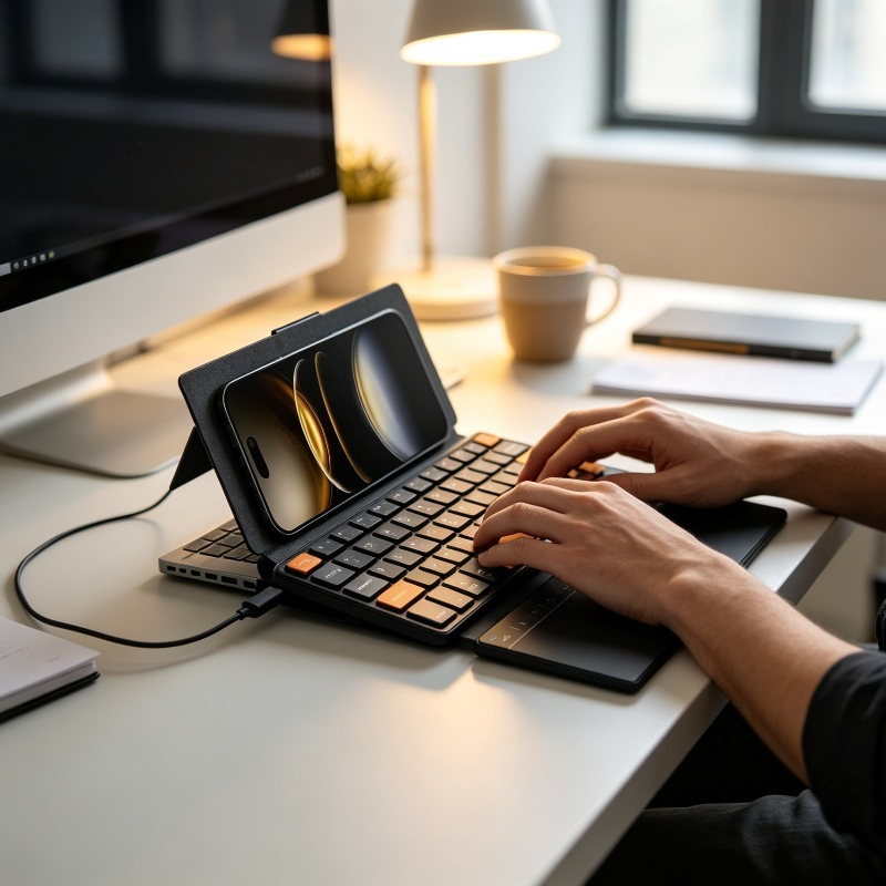 Wireless Keyboard Mini - Ultra İnce Mini Klavye Özel Bluetooth