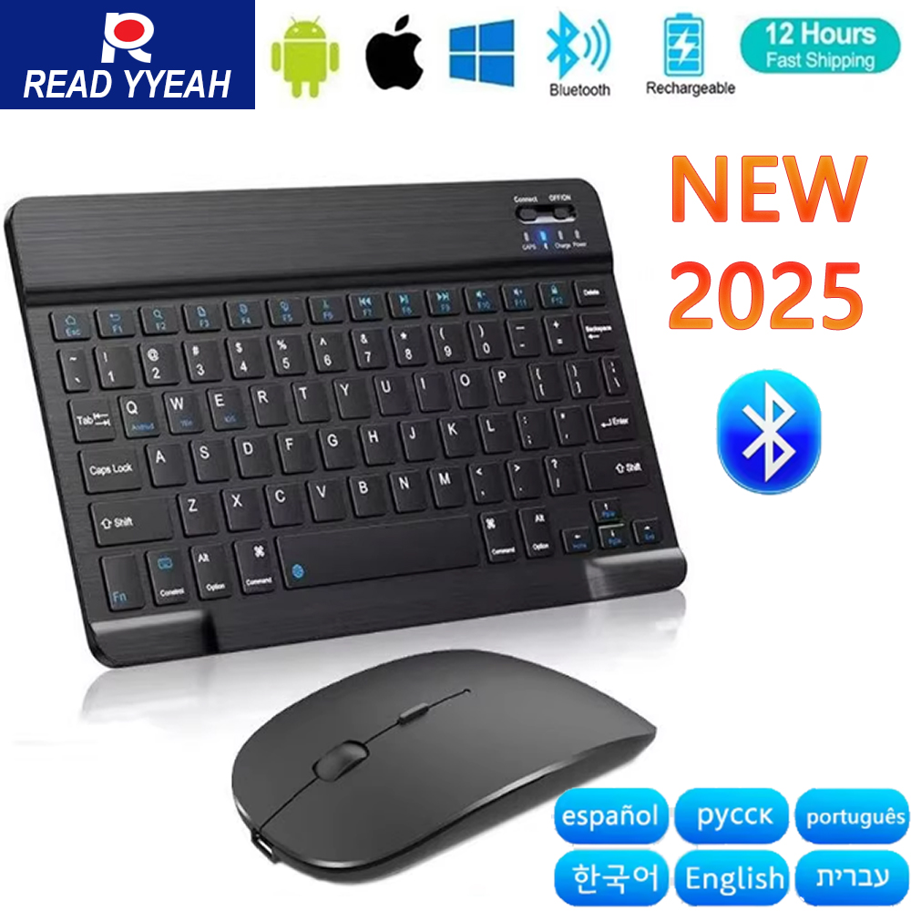 Wireless Keyboard Mini - Yeni 2025 Bluetooth Kablosuz Klavye Mouse