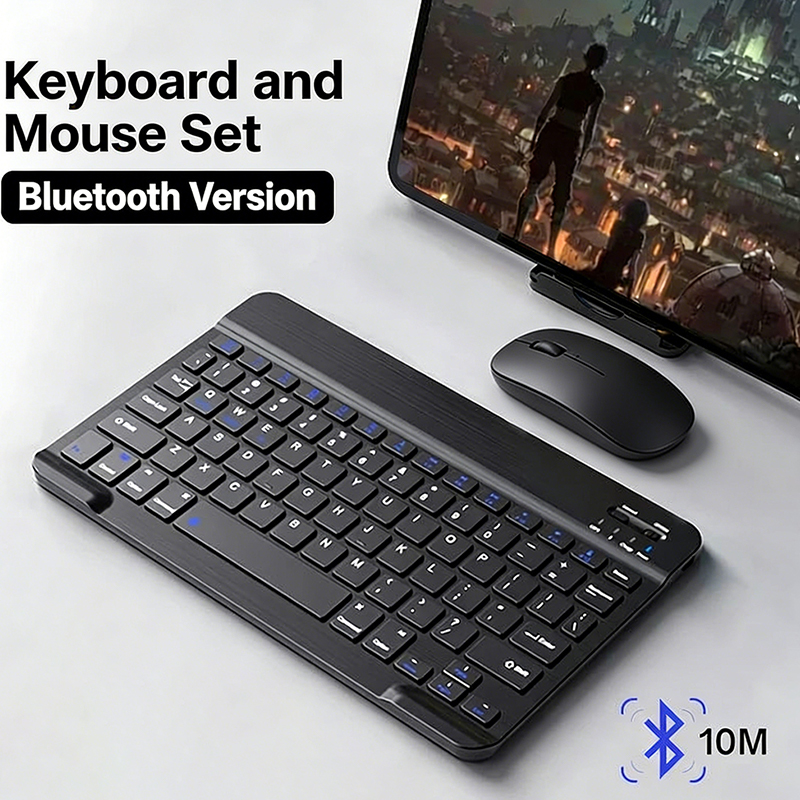 Wireless Keyboard Mini - JP-Bluetooth Klavye ve Fare iPad Xiaomi