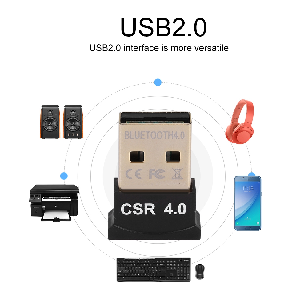 Wireless Keyboard Mini - Bluetooth Adaptörü Kablosuz Dongles CSR4.0 Mini