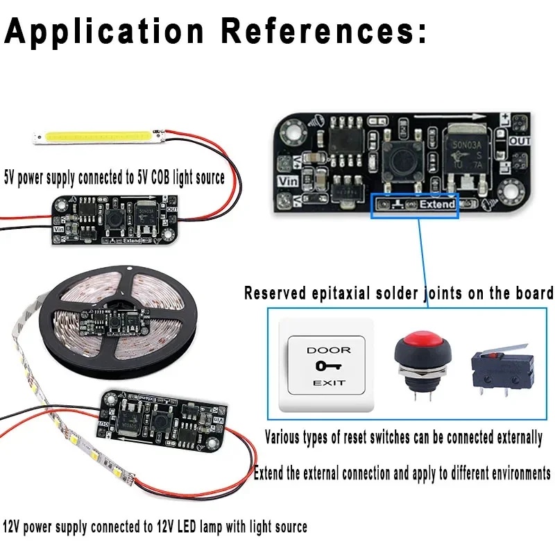 Electronics & Gadgets Starting With T - Mikro Düğme Karartma Kartı Anahtar Modülü