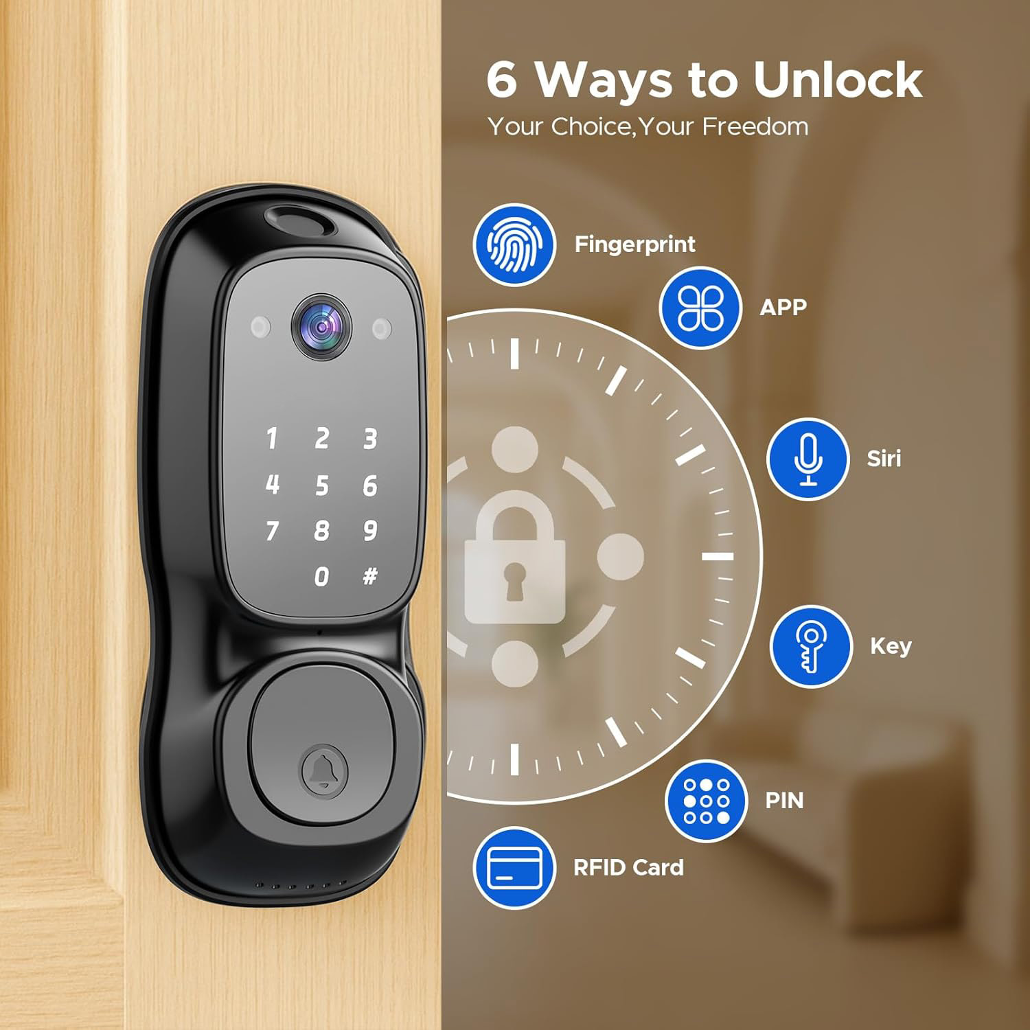 Tuya Wifi Akıllı Kapı Kilidi ‎ - Electronics & Gadgets Starting With T incelemesi ve fiyatı